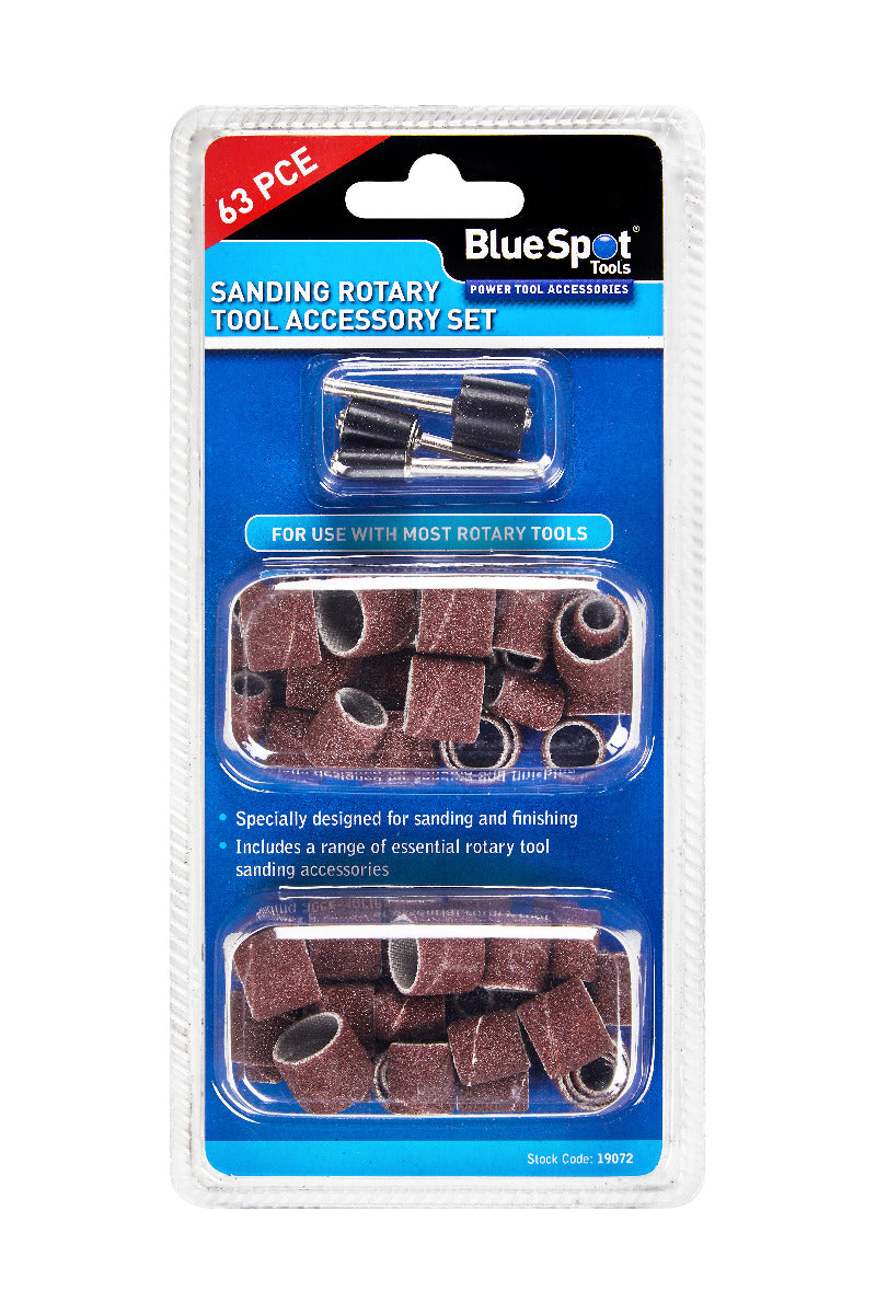 Blue Spot Tools 63 PCE Sanding Rotary Tool Accessory Set