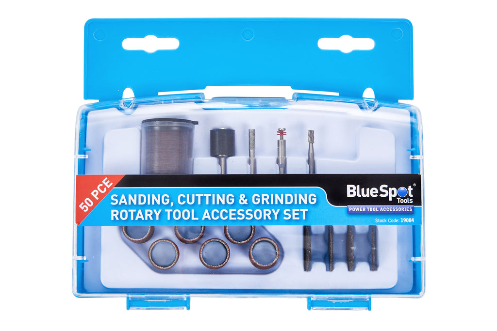 Blue Spot Tools 50 PCE Sanding Cutting & Grinding Rotary Tool Accessory Set