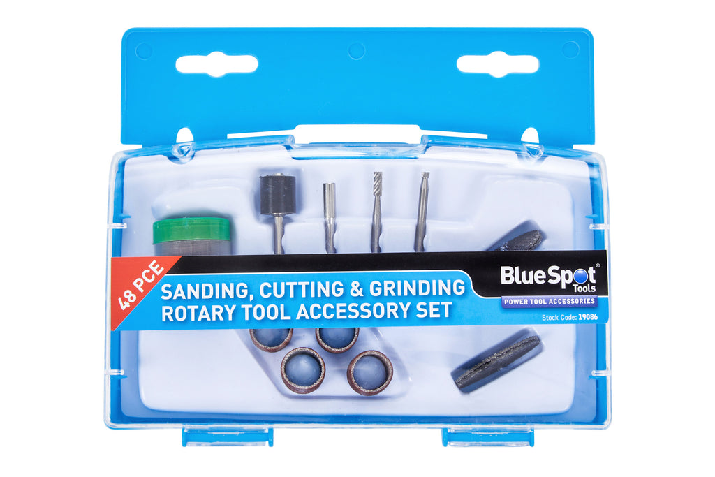 Blue Spot Tools 48 PCE Sanding, Cutting & Grinding Rotary Tool Accessory Set