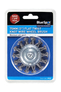 Blue Spot Tools 75mm (3") Flat Twist Knot Wire Wheel Brush