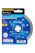 Blue Spot Tools 115mm (4 1/2") Super Thin Turbo Cutting Disc