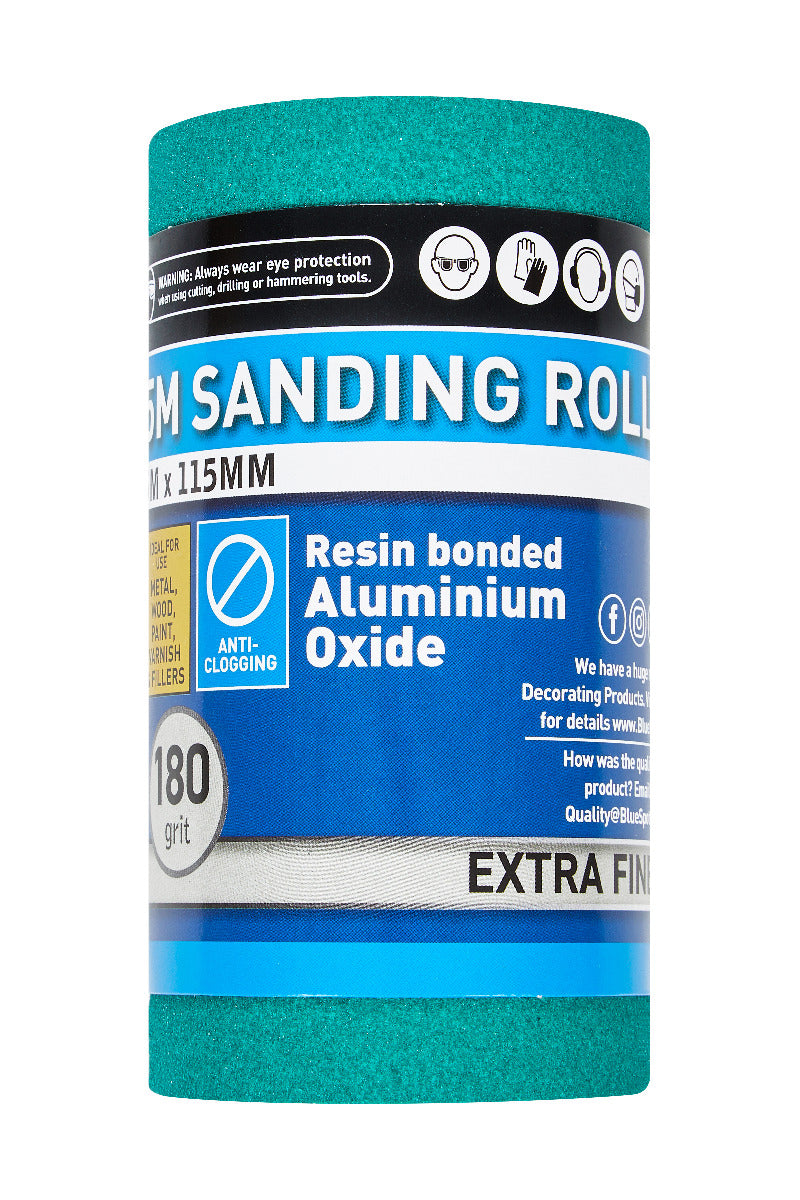 Blue Spot Tools 5mtr 115mm Sanding Roll 180 Grit