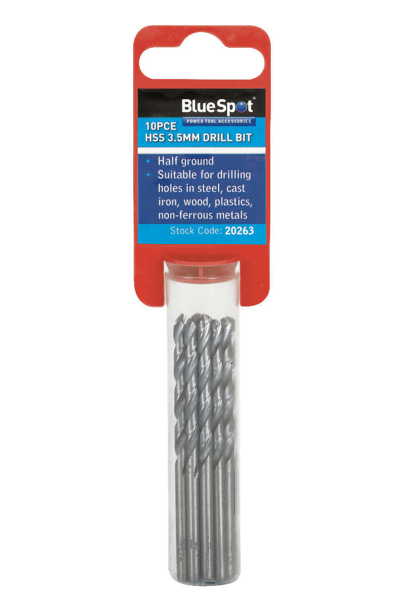 Blue Spot Tools 10 PCE 3.5mm HSS Drill Set