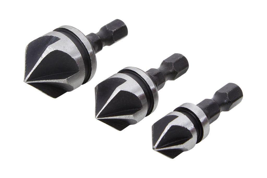 Blue Spot Tools 3 PCE 6mm (1/4") Hex Shank Countersink Bit Set
