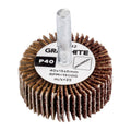 GRAPHITE Flap wheel 40 x 15 x 6 mm, P40 — 58T392