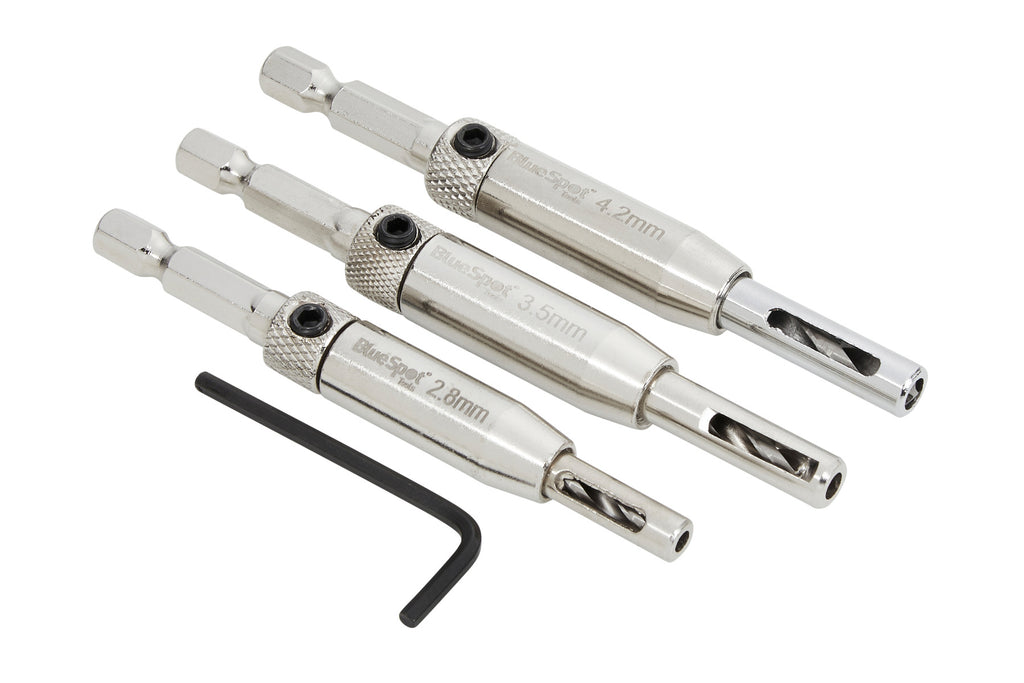 Blue Spot Tools 3 PCE Hinge Drill Bit Set