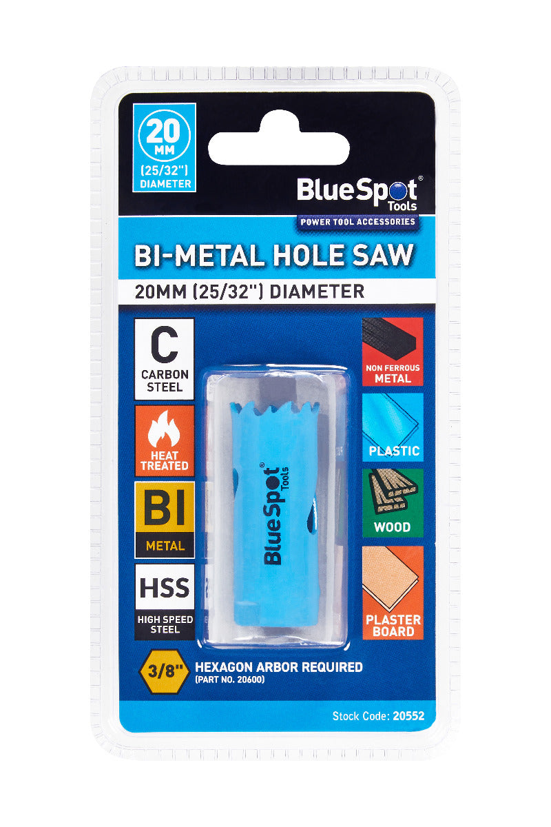 Blue Spot Tools 20mm (25/32") Bi-Metal Hole Saw