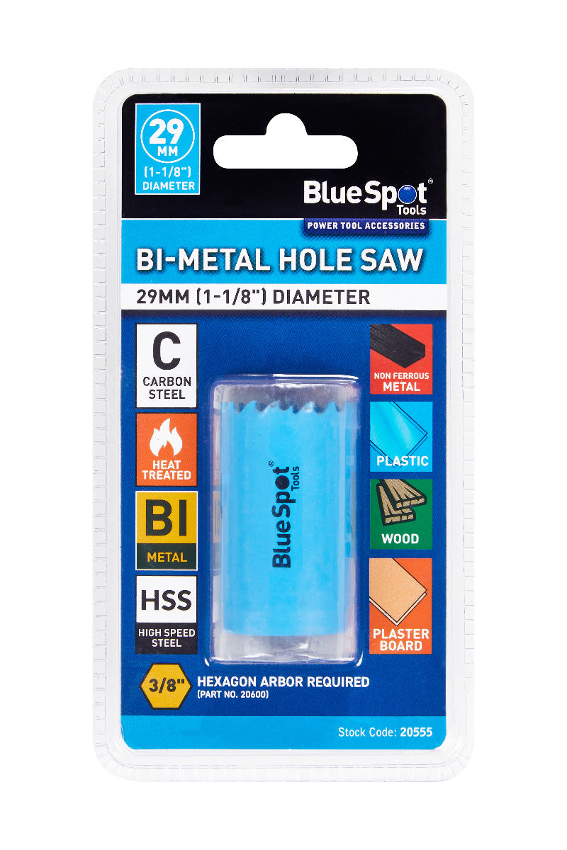 Blue Spot Tools 29mm (1 1/8") Bi-Metal Hole Saw