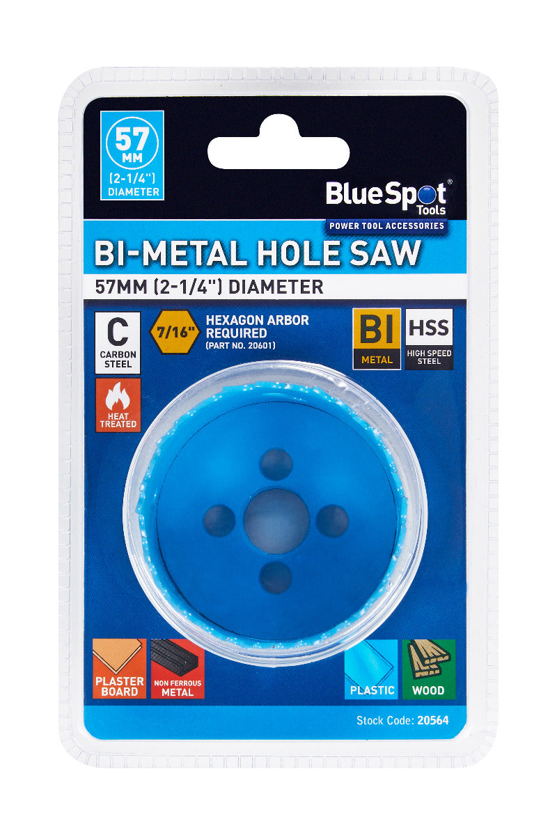 Blue Spot Tools 57mm (2 1/4") Bi-Metal Hole Saw