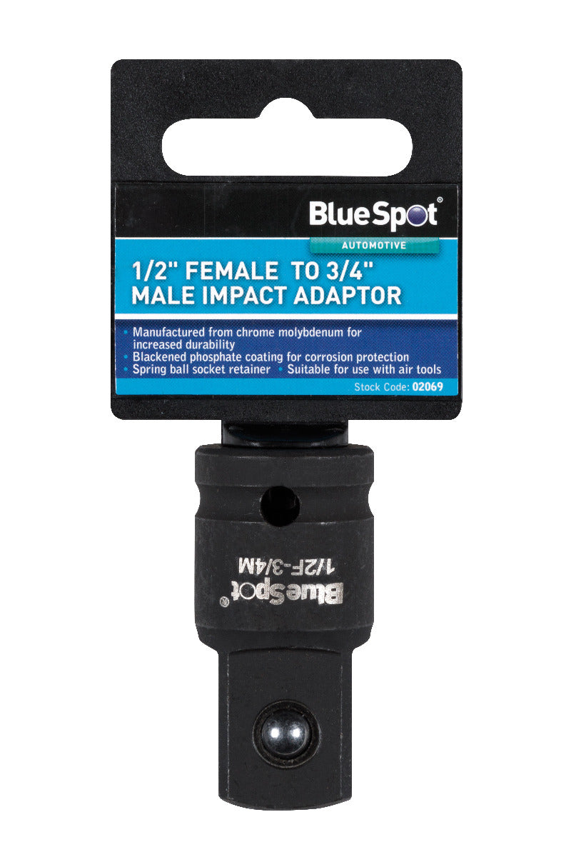Blue Spot Tools 1/2" Female to 3/4" Male Impact Adaptor