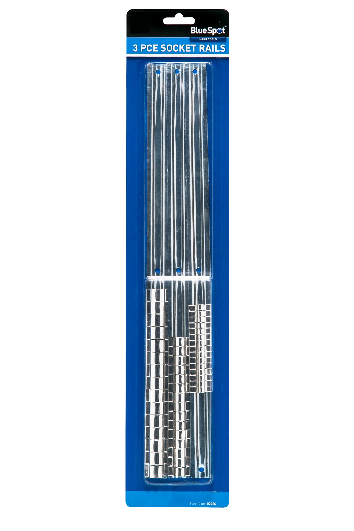 Blue Spot Tools 3 PCE Socket Holders (45 Clips) (1/4"-3/8"-1/2")