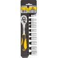 TOPEX Socket wrenches 1/4", set 11 pcs — 38D650