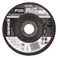 GRAPHITE Zirconia flap wheel 125 x 22.2 mm, P120 — 58T104