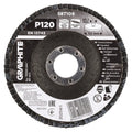GRAPHITE Zirconia flap wheel 115 x 22.2 mm, P120 — 58T109