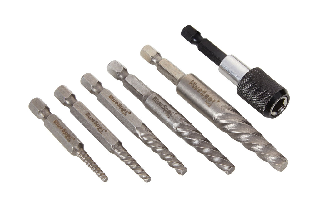 Blue Spot Tools 6PCE Broken Bolt And Screw Extractor Set