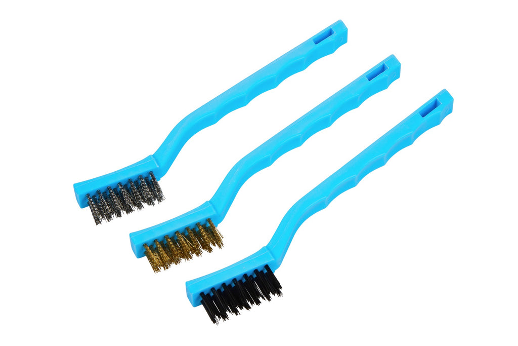 BLUE SPOT TOOLS 178MM (7") 3PCE MINI WIRE BRUSH SET