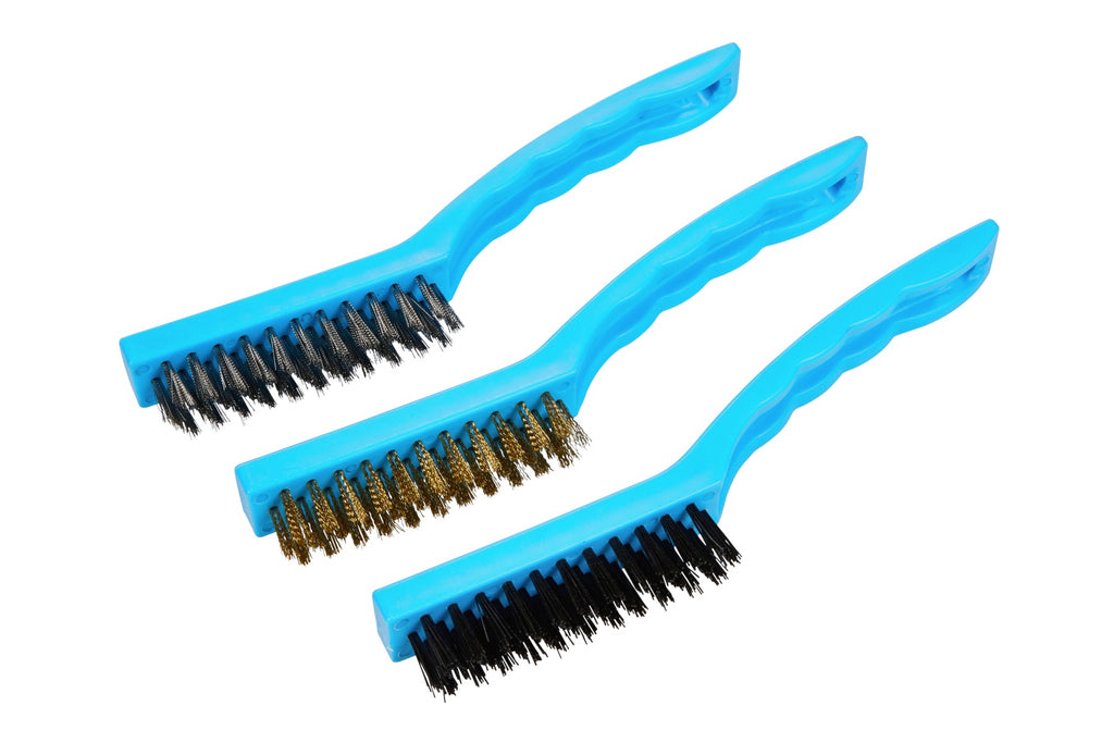 BLUE SPOT TOOLS 215MM (8.5") 3PCE WIRE BRUSH SET