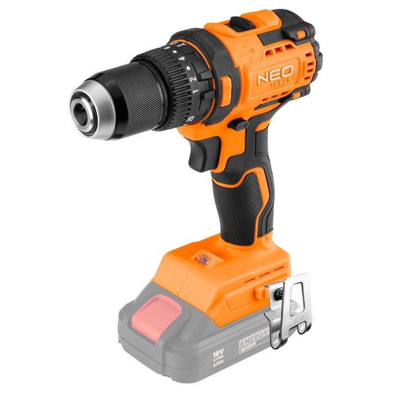 NEO TOOLS Cordless impact drill, 13mm metal chuck, brushless, compact, Energy+, no battery — 04-619
