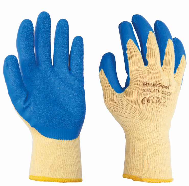 Blue Spot Tools Latex Grip Gloves (XXL)