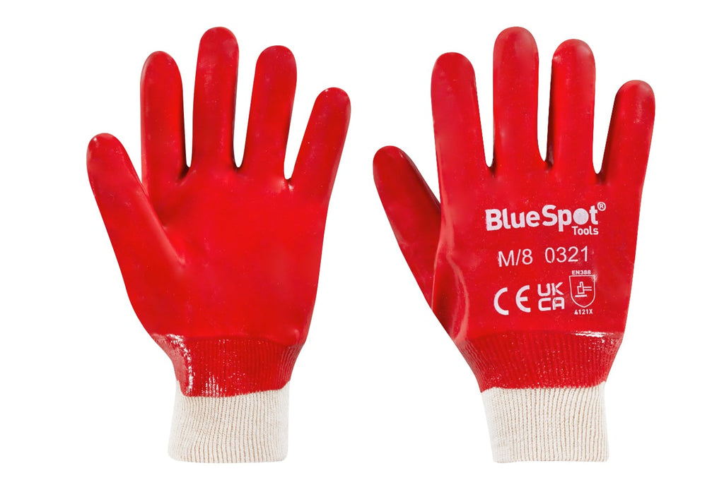 Blue Spot Tools Heavy Duty PVC Gloves Medium