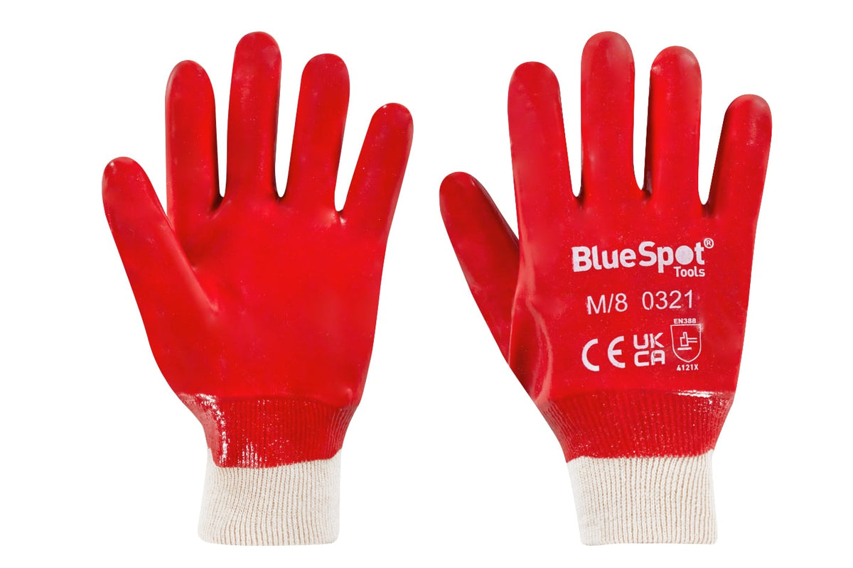 Blue Spot Tools Heavy Duty PVC Gloves Medium