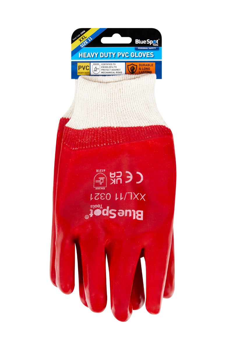 Blue Spot Tools Heavy Duty PVC Gloves XXL