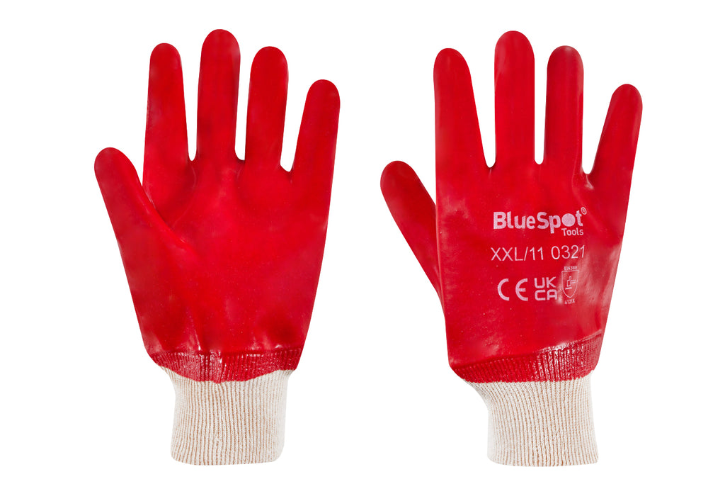 Blue Spot Tools Heavy Duty PVC Gloves XXL