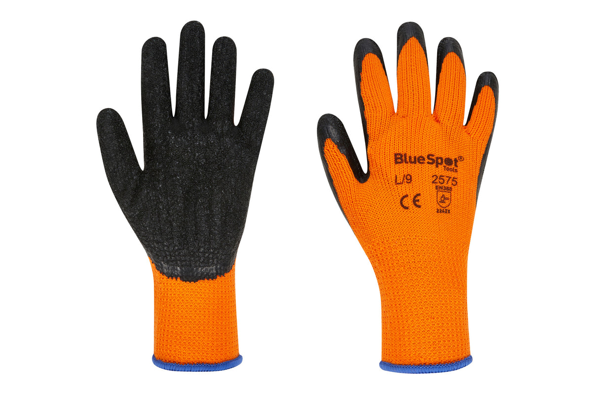 Blue Spot Tools Latex Grip Thick Winter Gloves (Large)
