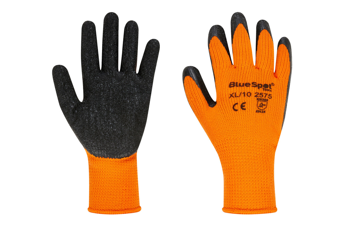 Blue Spot Tools Latex Grip Thick Winter Gloves (X-Large)