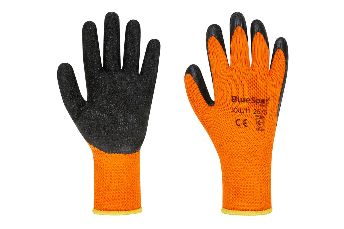 Blue Spot Tools Latex Grip Thick Winter Gloves (XX-Large)