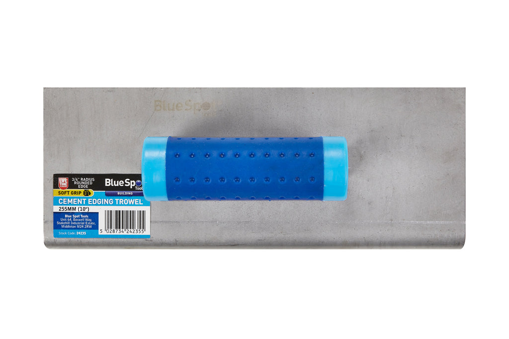 Blue Spot Tools 255mm (10") Soft Grip Cement Edging Trowel