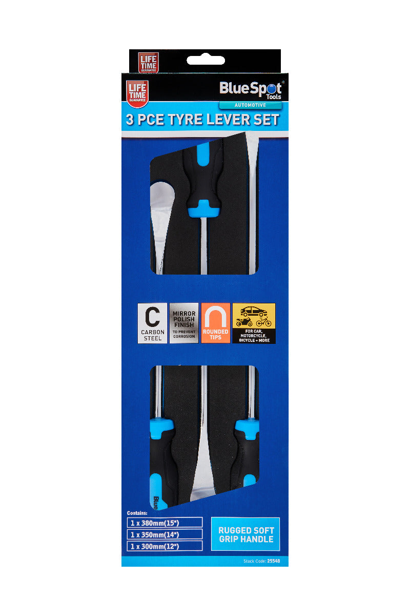 Blue Spot Tools 3PCE Tyre Lever Set In Foam