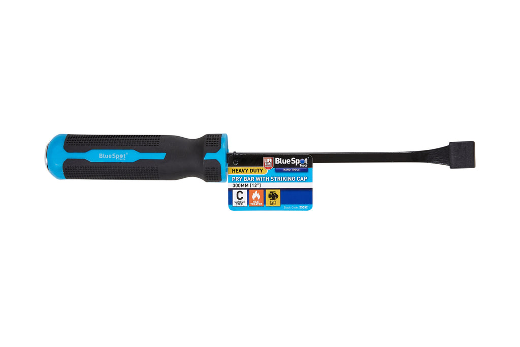 Blue Spot Tools 300mm (12") Heavy Duty Pry Bar With Striking Cap