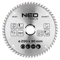 NEO TOOLS Saw blade, widia, 250 x 30 mm, 100 teeth, for aluminium — 55-611