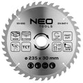 NEO TOOLS Saw blade, widia, 235 x 30 mm, 40 teeth — 55-692