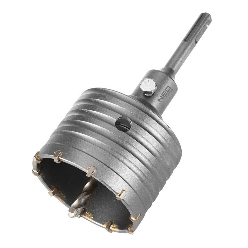 NEO TOOLS Forked hole saw 80mm with SDS+ adapter and pilot drill bit — 55-322