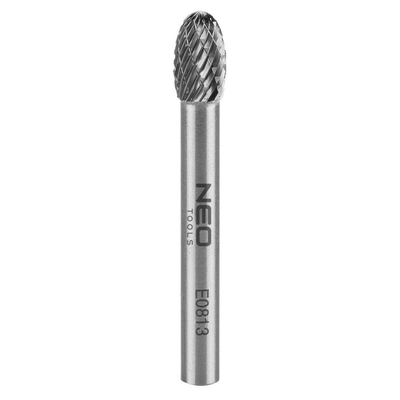 NEO TOOLS HM metal milling cutter, type E (oval), 8 x 13 mm, shank 6 x 45 mm — 55-364