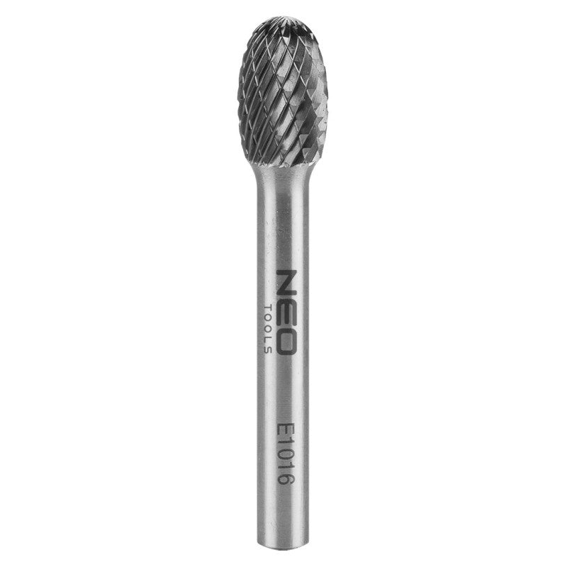 NEO TOOLS HM metal milling cutter, type E (oval), 10 x 16 mm, shank 6 x 45 mm — 55-365