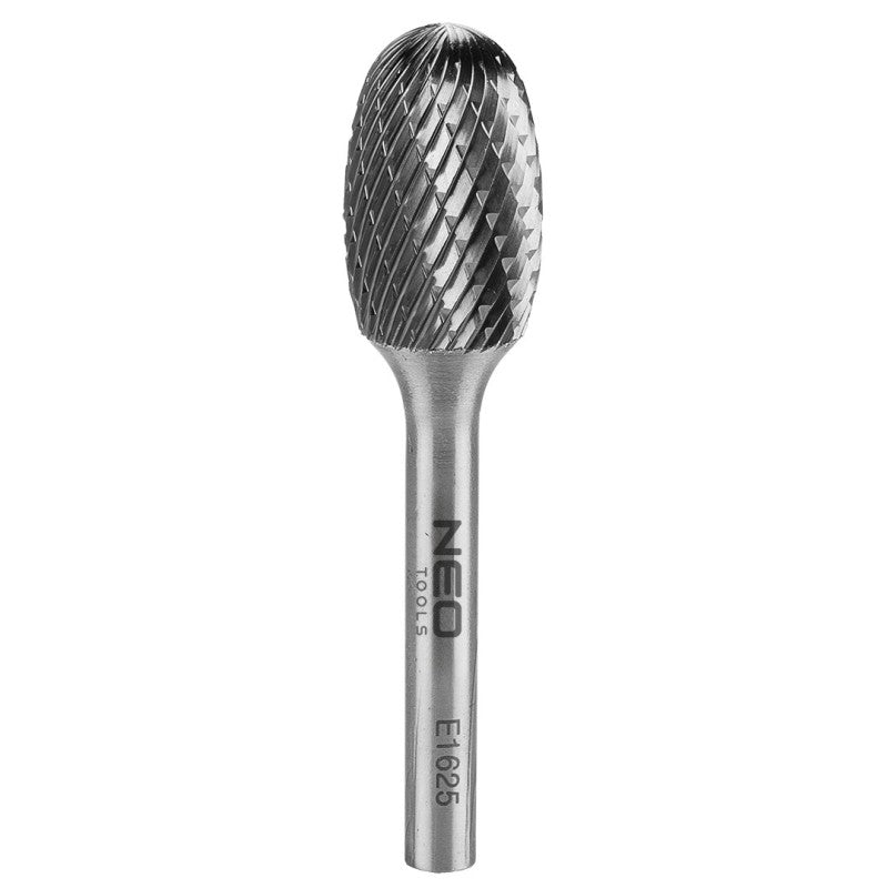 NEO TOOLS HM metal milling cutter, type E (oval), 16 x 25 mm, shank 6 x 45 mm — 55-368