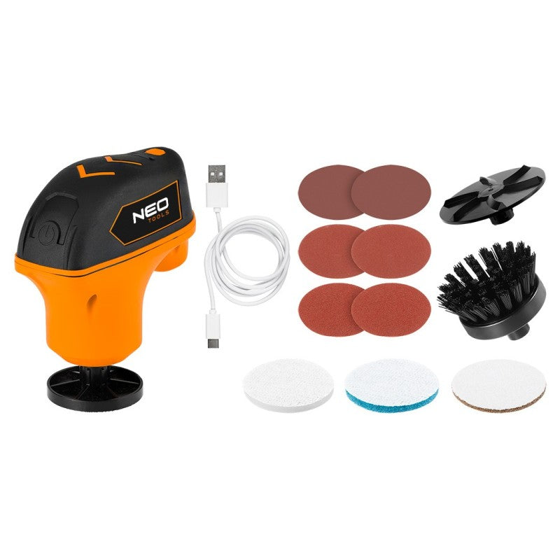 NEO TOOLS Mini multifunctional device/polisher 4V, Li-Ion, USB-C — 04-604