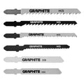 GRAPHITE Jigsaw blades, T-handle, 6 pcs — 57H754
