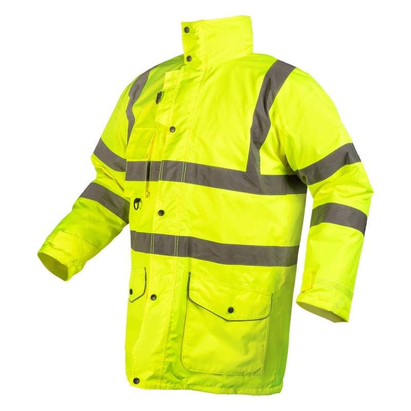 NEO TOOLS High visibility work jacket 5 in 1, insulated, yellow, size L — 81-716-L