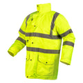 NEO TOOLS High visibility work jacket 5 in 1, insulated, yellow, size XXXL — 81-716-XXXL