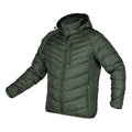NEO TOOLS Mix&Match jacket, quilted, down, lightweight, olive-black, size XL — 81-576-2-XL