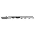 GRAPHITE Jigsaw blade 75 x 100, 6 TPI, T-handle, 2 pcs set — 57H761