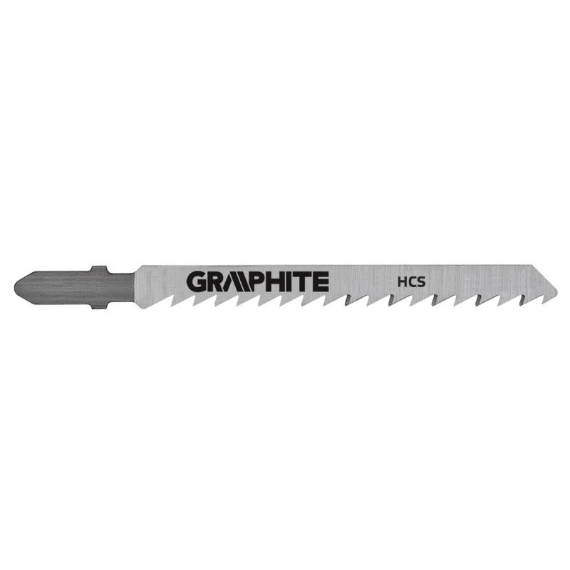GRAPHITE Jigsaw blade 75 x 100, 6 TPI, T-handle, 2 pcs set — 57H761