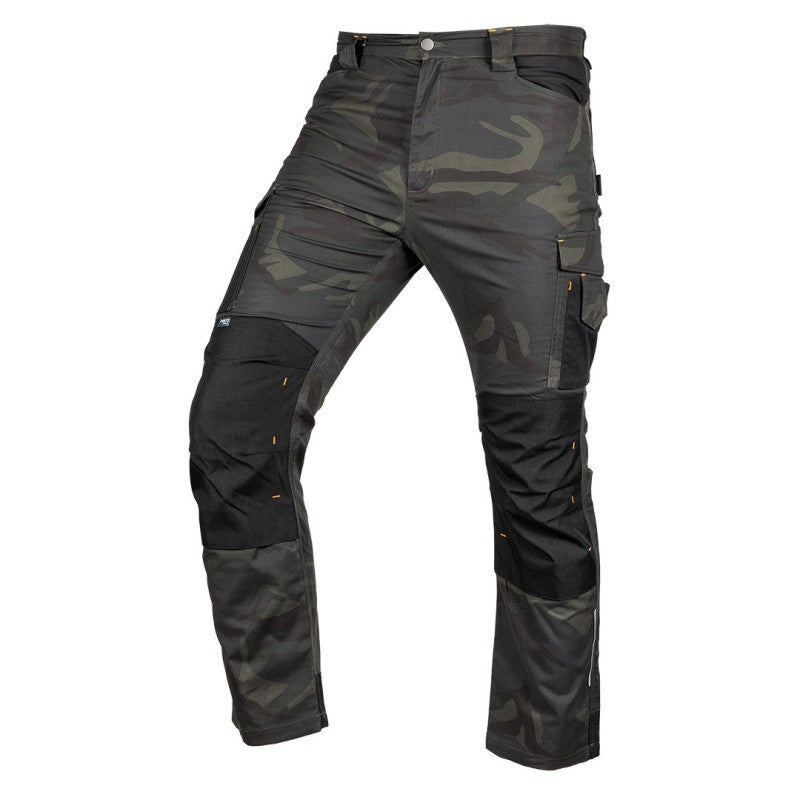 NEO TOOLS Mix&Match work trousers, Canvas, Cordura reinforcements, green morocco, size XXXL — 81-350-1-XXXL