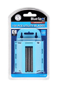 Blue Spot Tools 100 PCE Utility Blades In Dispenser