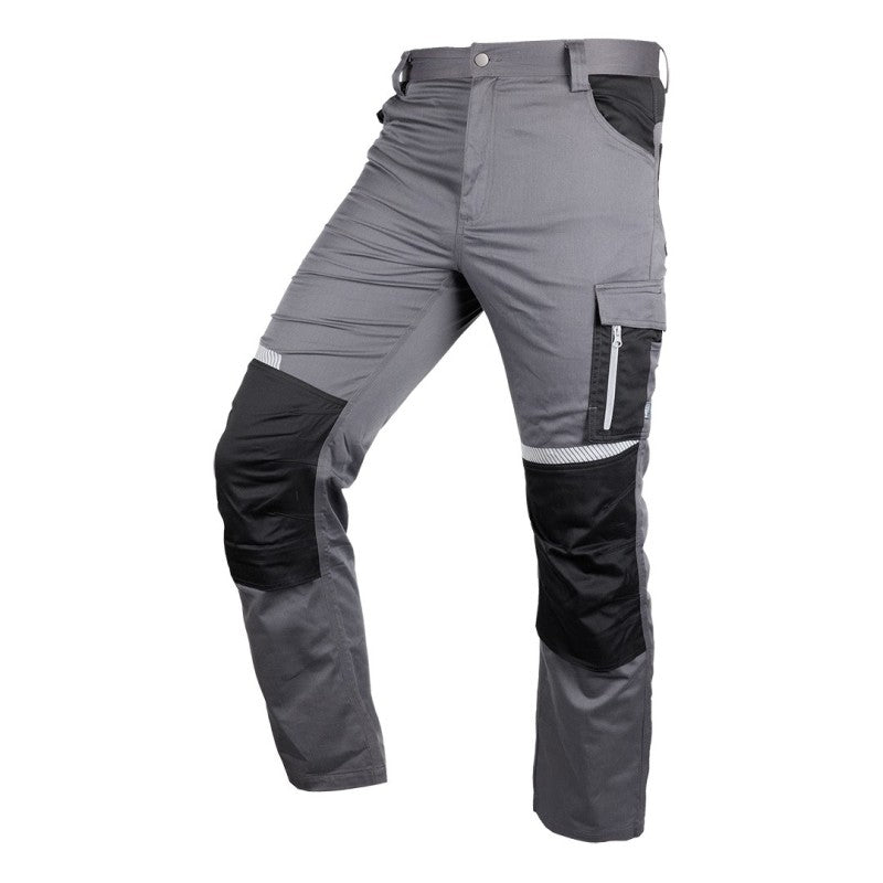 NEO TOOLS Mix&Match work trousers, grey and black, size L — 81-351-2-L