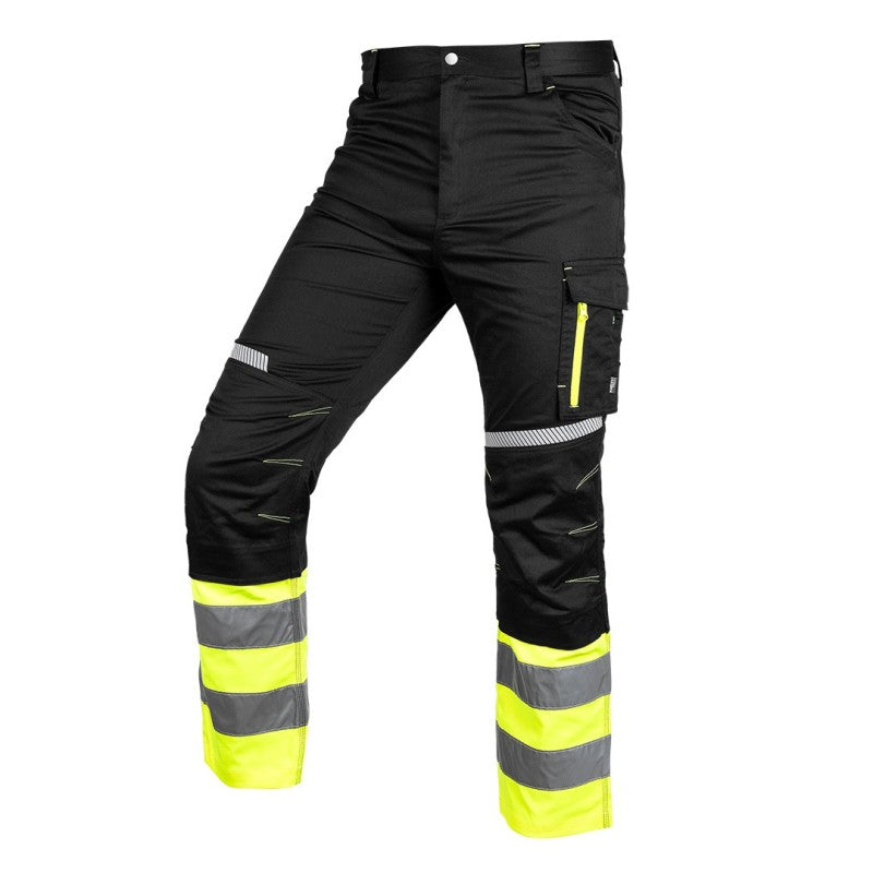 NEO TOOLS Safety trousers, black and yellow, size XXXL — 81-795-XXXL